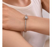 Срібна намистина шарм Квіти (84815р*): купить