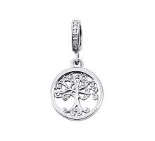Серебряная бусина шарм Семейное дерево (999П.Rh)