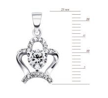 Серебряная подвеска с фианитами (1PE44590): купить