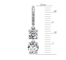 Серебряная подвеска с фианитами (3955р-CZ): купить