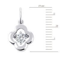 Серебряная подвеска с фианитом (3879р-CZ): купить