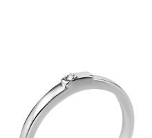 Серебряное кольцо с бриллиантом (1886/1р-BR): купить