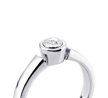 Серебряное кольцо с бриллиантом ( 900008-Ралм): купить