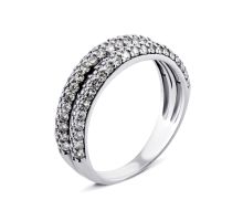 Серебряное кольцо с фианитами (1020/1р-CZ)