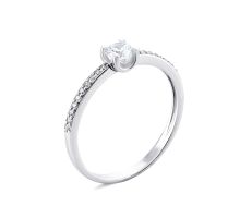 Серебряное кольцо с фианитами (1071/1р-CZ)