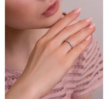 Серебряное кольцо с фианитами (GR4376): купить
