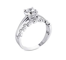 Серебряное кольцо с фианитами (PRS 1897К.Rh)