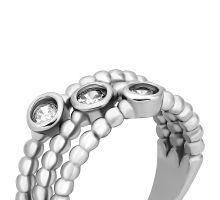 Серебряное кольцо с фианитами (SZDR05827): купить