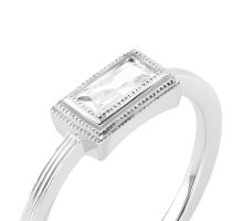 Серебряное кольцо с фианитом (SZDR36615): купить