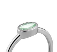 Серебряное кольцо с зеленым кварцем (SZDR03013 п кв.з.): купить