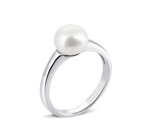 Серебряное кольцо с жемчугом (1790/1р-PWT)