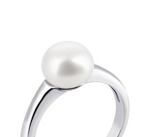 Серебряное кольцо с жемчугом (1790/1р-PWT): купить