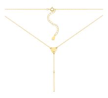 Серебряное колье с позолотой (5D13240-GD)