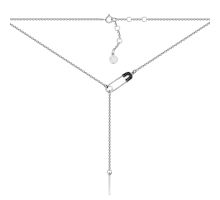 Серебряное колье с фианитами (6148/50чр)