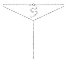 Серебряное колье с фианитами (C01993)