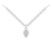 Серебряное колье с фианитами (SZDS05145 к): купить