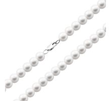 Серебряное колье с жемчугом (PS0709б)