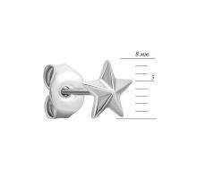 Серебряные пуссеты Звезды (SE00634): купить