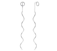 Серебряные серьги-протяжки (продевка) (РР-016р)