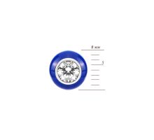 Серебряные серьги-пусеты с эмалью и фианитами (SZDE21241): купить