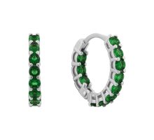 Серебряные серьги с фианитами (20654z)