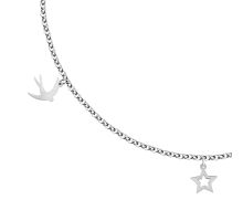 Серебряный браслет на ногу (1077Б.Rh): купить