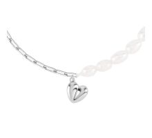 Серебряный браслет с жемчугом (D05366): купить