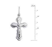 Серебряный крестик. Распятие Христа (3117-АР НВ): купить