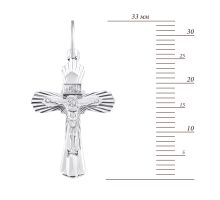 Серебряный крестик. Распятие Христа (3207-АР.ин.алм): купить