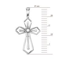 Серебряный крестик с фианитами (SZDP10402): купить