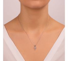 Серебряный крестик с фианитами (TP0077): купить