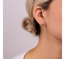 Серебряные пуссеты Звездочка и Месяц (20020): купить