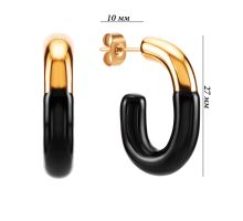 Серьги из нержавеющей стали с емалью (JME2167): купить