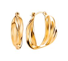 Серьги-конго из нержавеющей стали (JMLES0391)