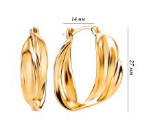 Серьги-конго из нержавеющей стали (JMLES0391): купить