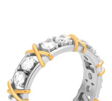 Серебряное кольцо с фианитами (SR29658-BM): купить