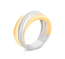 Серебряное кольцо с позолотой (SR38033)