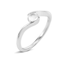 Серебряное кольцо c пудровым кристаллом (SZDR92160-3)