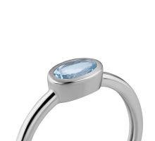 Серебряное кольцо с топазом (SZDR03013 п топ): купить