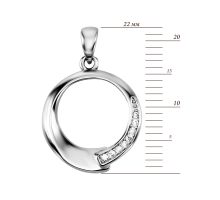 Серебряная подвеска с фианитами (DN01461): купить
