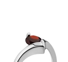 Серебряное кольцо с гранатом (к1273грRh): купить