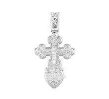 Серебряный крестик. Распятие Христа (916/род)