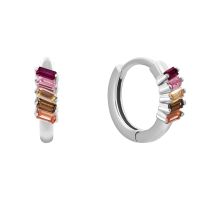 Серебряные серьги-конго с фианитами (SZDE13734)