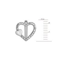 Серебряные серьги Сердца (SZDE16812): купить