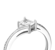 Серебряное кольцо с фианитами (SZDR00257): купить