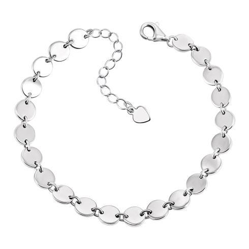 Безрозмірний срібний браслет (CB4579)