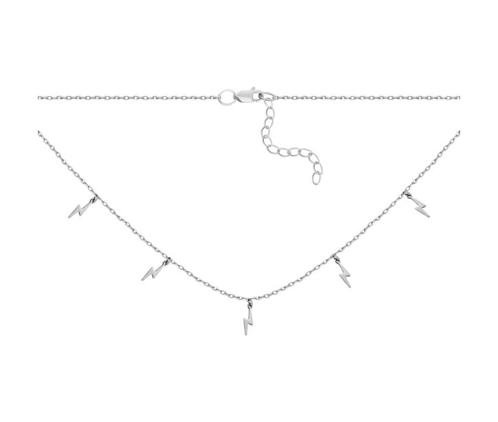 Серебряное колье (86074)