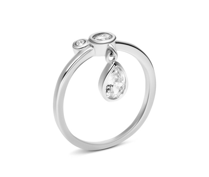 Серебряное кольцо с фианитами (SZDR28502)