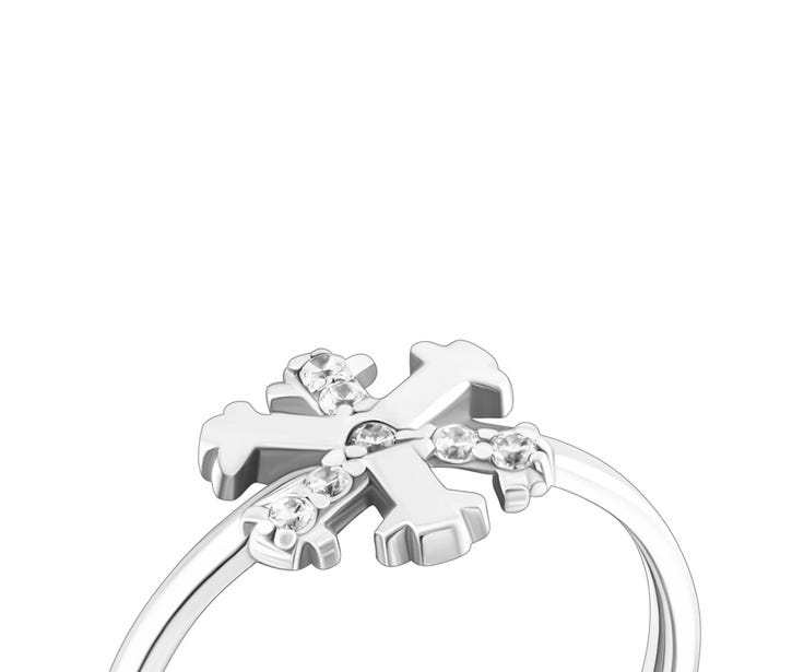 Серебряное кольцо с фианитами (Р-24R): купить