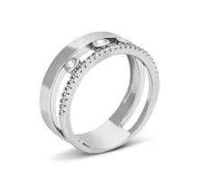 Серебряное кольцо с фианитами (R38429)